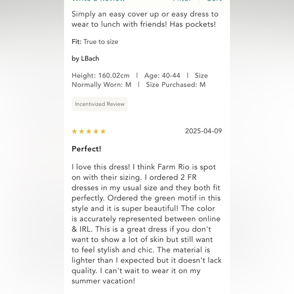 Farm Rio x Anthropologie Scalloped Shirt Dress size L. - Picture 12 of 16